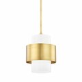 Hudson Valley 1 Light small Pendant 8611-AGB